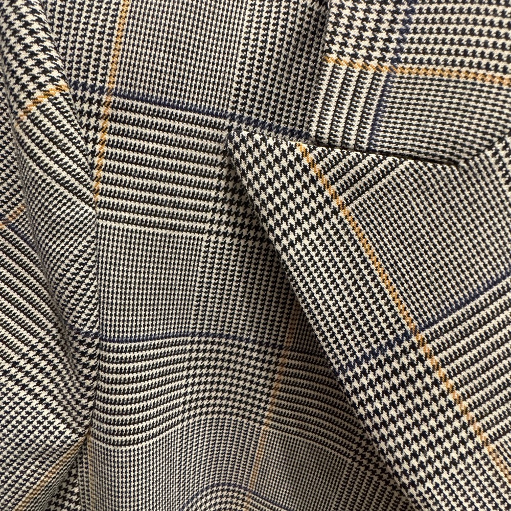 Veronica Beard Gray Glen Plaid Double-Breasted Blazer - Picture 4 of 5